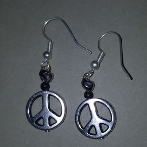 Wear your Positive  Peace Sign  EarringS